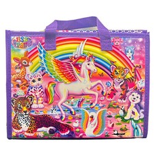 LISA FRANK Trifold Binder Folder Unicorn Tiger 2016 w/Note Pad Pen  Puzzle Set