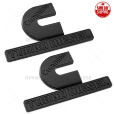 2x OEM 3D Cummins Turbo Diesel Emblem Badge For Car RAM 2500 3500 Fender Marker