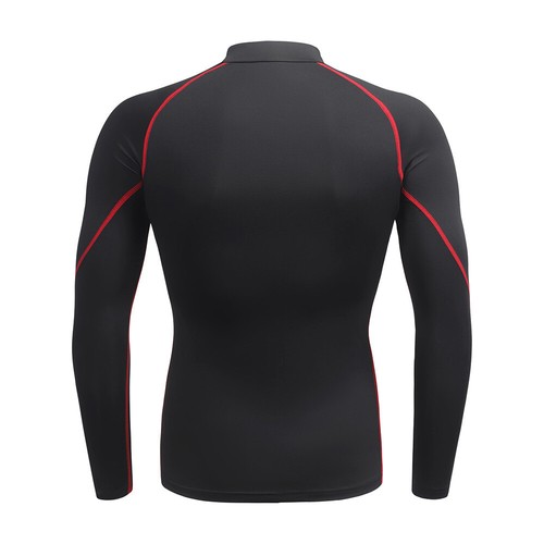 High Quality Fitness Soft Shirts Men's Long Sleeve Undershirts Training Tops - Picture 21 of 28