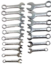 lot of 17 Pittsburgh SAE & Metric STUBBY Combination Wrench's