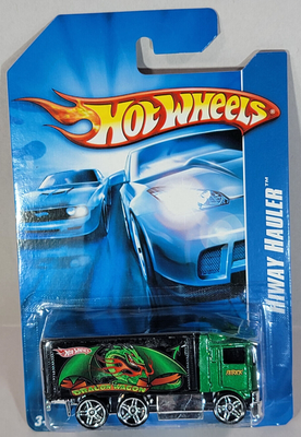 2006 Hot Wheels Dragon Wagon Hiway Hauler Green Rare Exclusive