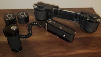 CANON F1 FILM CHAMBER 250 WITH MOTOR DRIVE CONNECTING CORD MF FULL 