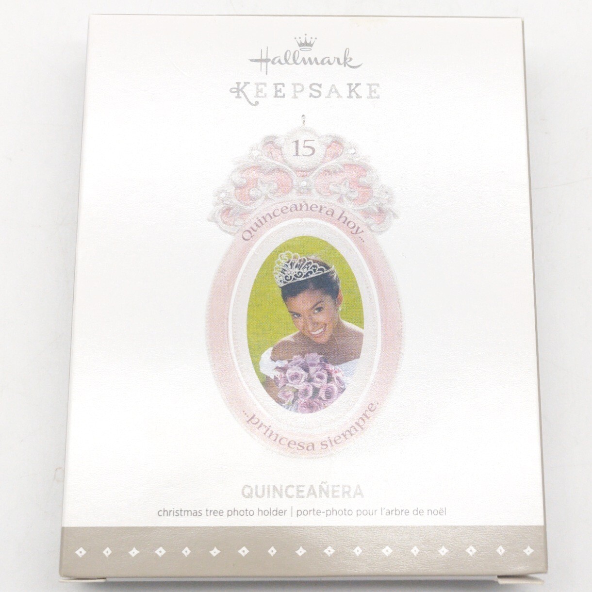 Hallmark 2015 Quinceanera Christmas Tree Photo Holder Ornament New in Box  