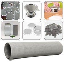 1/2x Stainless Steel Woven Wire Mesh Metal Filter Grading Sheet Silk Heavy Gauze