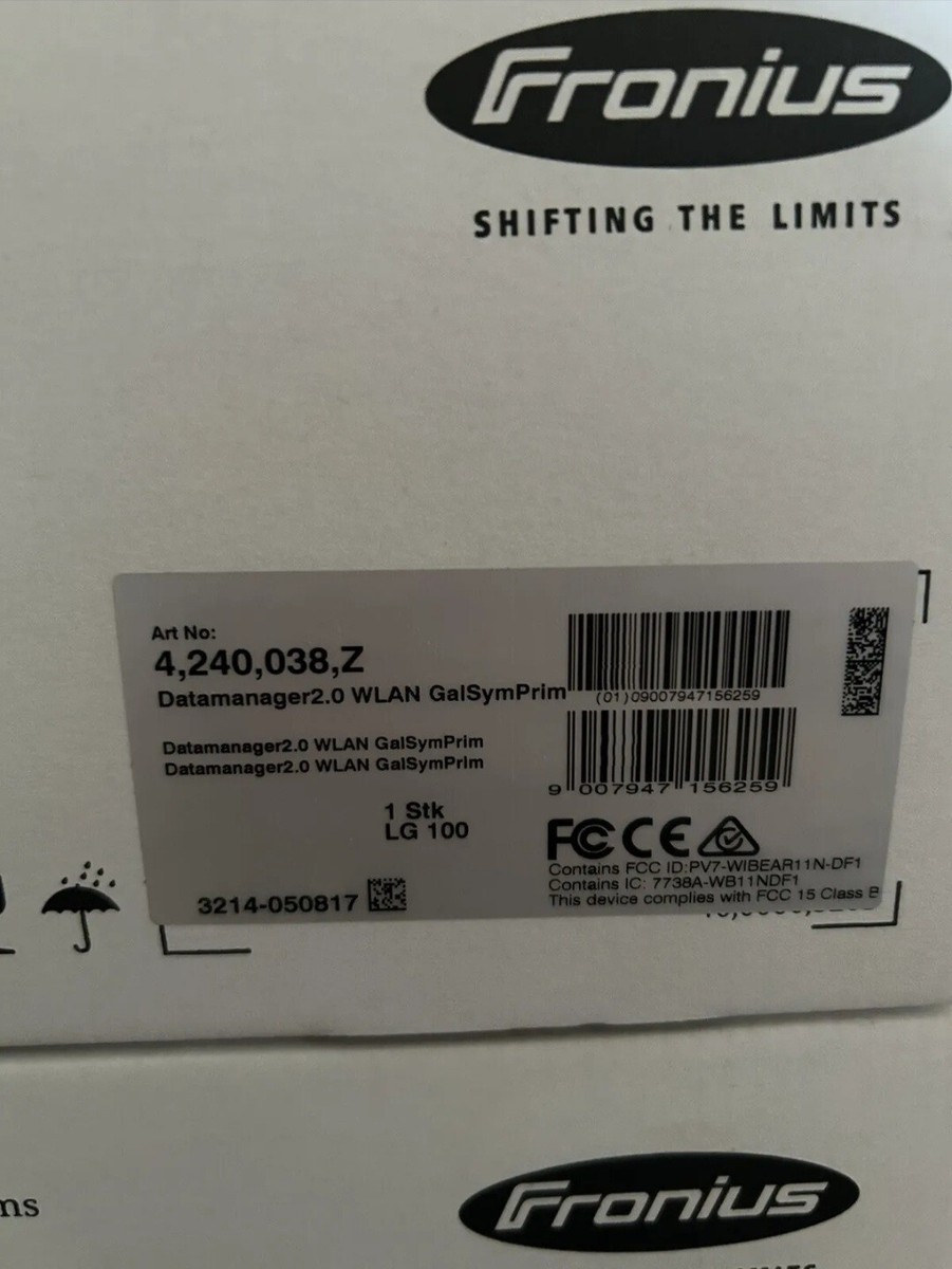 Inverter Accessories Fronius Datamanager 2.0 WLAN Galvo Symo Primo ECO BayWa R.e - Foto 5