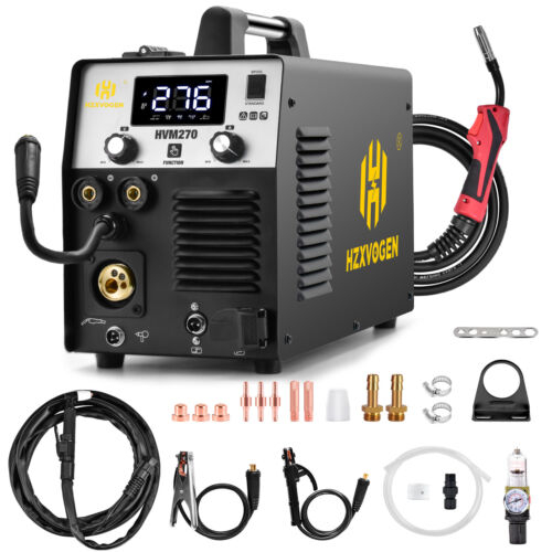 5 IN 1 Plasma Cutter Welder Combo Gas/Gasless MIG TIG MMA CUT Welding Machine DE - Afbeelding 1 van 14