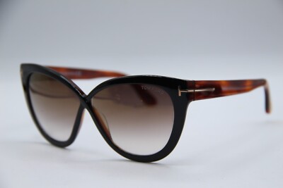 NEW TOM FORD ARABELLA TF511 05G BLACK HAVANA AUTHENTIC SUNGLASSES 59-11