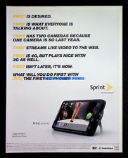 Sprint Telecom HTC Evo 4G Cell Phone 2010 Trade Print Magazine Ad Poster ADVERT