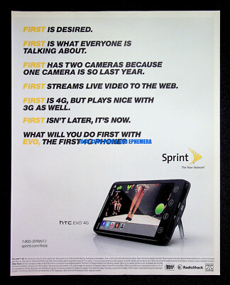 Sprint Telecom HTC Evo 4G Cell Phone 2010 Trade Print Magazine Ad Poster ADVERT