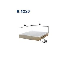 FILTER, INTERIOR AIR FILTRON K 1223 FOR ,BUICK,CADILLAC,CHEVROLET,OPEL,SAAB,VAUX