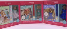 2015 American Girl Beforever 3-Book Collection Mini Doll Stand 6.5 3 Doll Lot