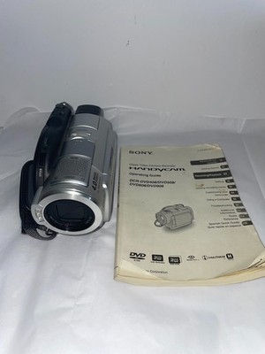 Sony Handycam DCR-DVD408 4MP Carl Zeiss + Battery Manual & Memory Stick