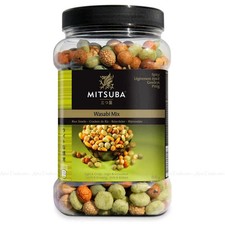 Mitsuba Wasabi Mix Crackers Rice Snacks Coated Peanuts Spicy Light & Crispy-800g