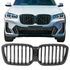 Front Bumper Grill Black MP Grille Fit 2022-2024 BMW X3 G01 2022-2025 X4 G02 LCI