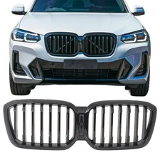 Front Bumper Grill Black MP Grille Fit 2022-2024 BMW X3 G01 2022-2025 X4 G02 LCI