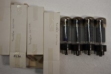 QUAD Tesla EL34 Tubes Black Base Tested