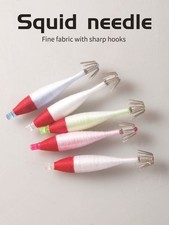 5Pcs Small Shrimp Lures Squid Octopus Fishing Bait Thread Binding Lure 7cm/2.8g