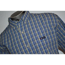 26440 Chaps Ralph Lauren Dress Shirt Blue Plaid Size 2XL Mens
