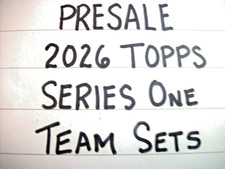 PRESALE - 2026 TOPPS SERIES 1 MLB TEAM SETS - UPDATED 01/13 - ALL 30 MLB TEAMS !