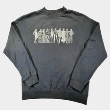 Taylor Swift Midnights Eras Graphic Crewneck Sweatshirt Women's L Navy