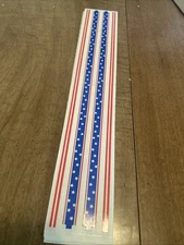 FOURTH OF JULY Design Line Sticker(4pc)12”Mrs.Grossman's •Holiday•Stars & Strip