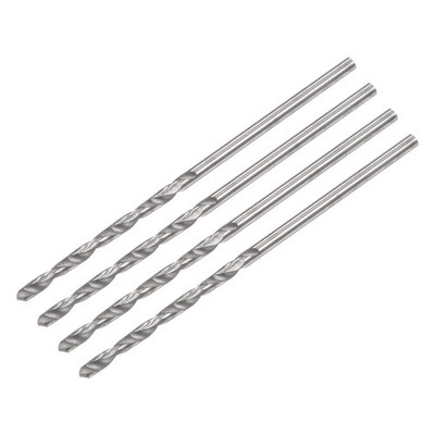 1.4mm C2/K20 Tungsten Carbide Straight Shank Spiral Flutes Twist Drill Bit 4pcs