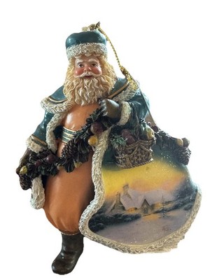The Ashton-Drake Galleries  Bounty Of Good Tidings Santa Thomas Kincaid Ornament