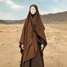 Instant Pull On Ready Khimar Hijab Headscarf Ramadan Muslim Women Prayer Niqab