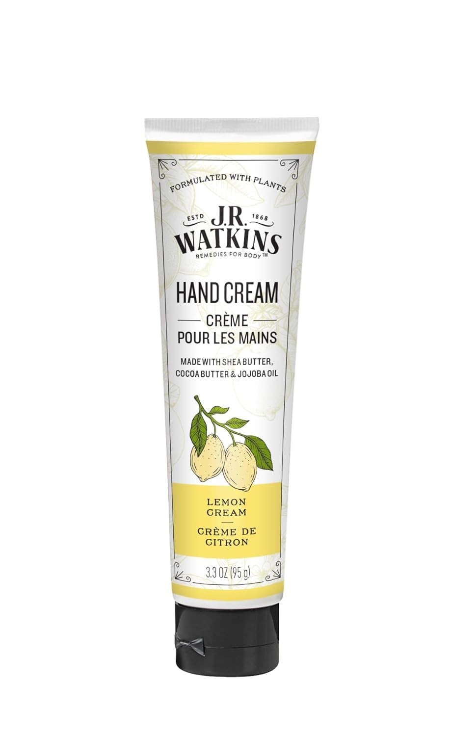 With Shea & Cocoa Butter, 3.3oz Lemon Scent
