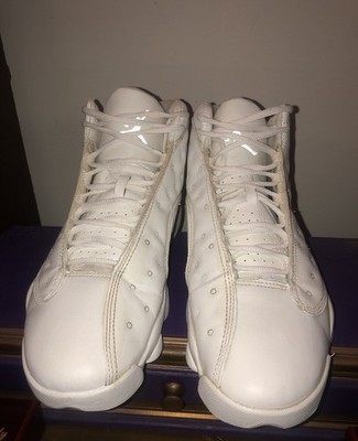 Jordan 13s , White On White, M 12