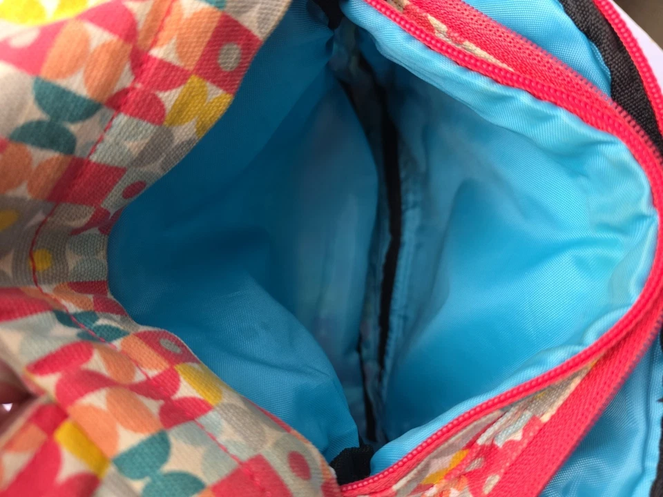 Bolso Bandolera Senderismo Vintage Kavu Envejecido Deletrear Lona Geométrico Arco Iris Foto 4 de 4