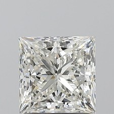 Cert. GIA 1.50 Carat Princess Natural Mined Diamond Loose J color SI1 clarity 3426.00 per carat