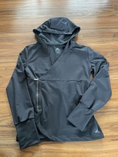 Adidas Sweatshirt Womens Black Hooded Full Zip Clima365 Long Sleeve Solid size M