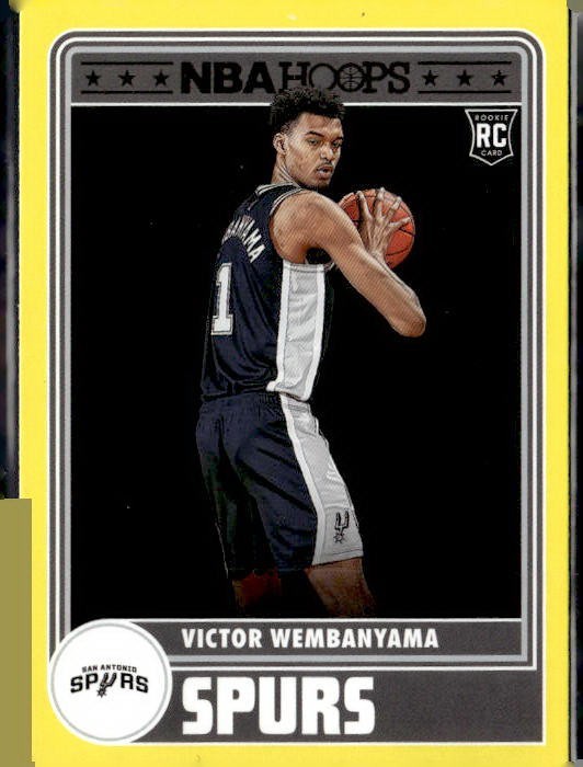 VICTOR WEMBANYAMA 2023-24 HOOPS SP YELLOW RC #298  (ID 4041)
