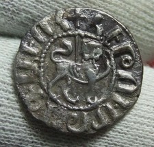 Armenia Cilicienne Rare Coin Silver Tram King Leon II (1270-1289)