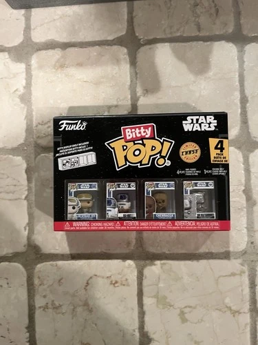 Funko Bitty Pop Star Wars 4 Pack - Han Solo In Carbonite CHASE RARE 1/6