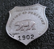 ⭐️Rare⭐️ Vintage  1950's California Division of Forestry Badge #1902 by Ed Jones