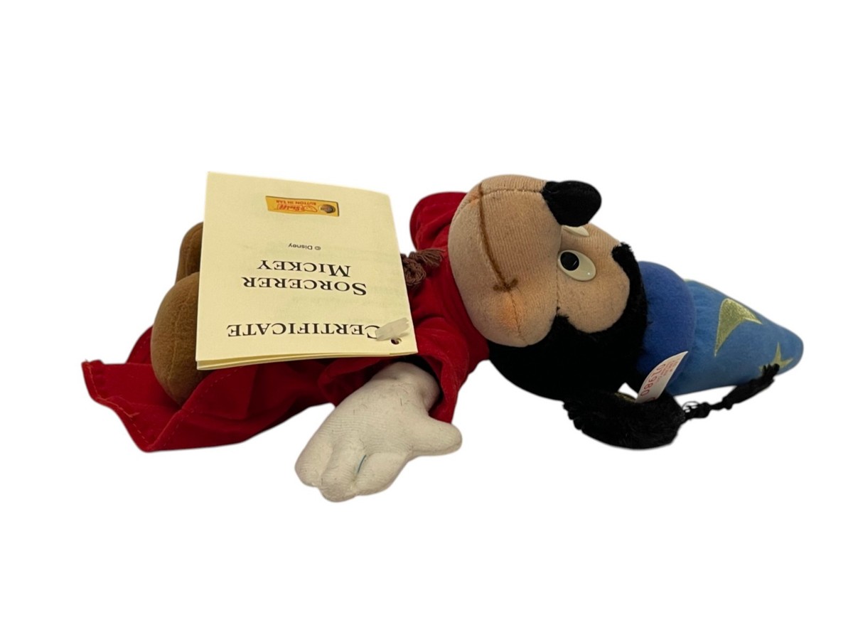 Steiff Disney Sorcerer Mickey ぬいぐるみ 1999 STEIFF Disney SORCERER MICKEY Plush 9