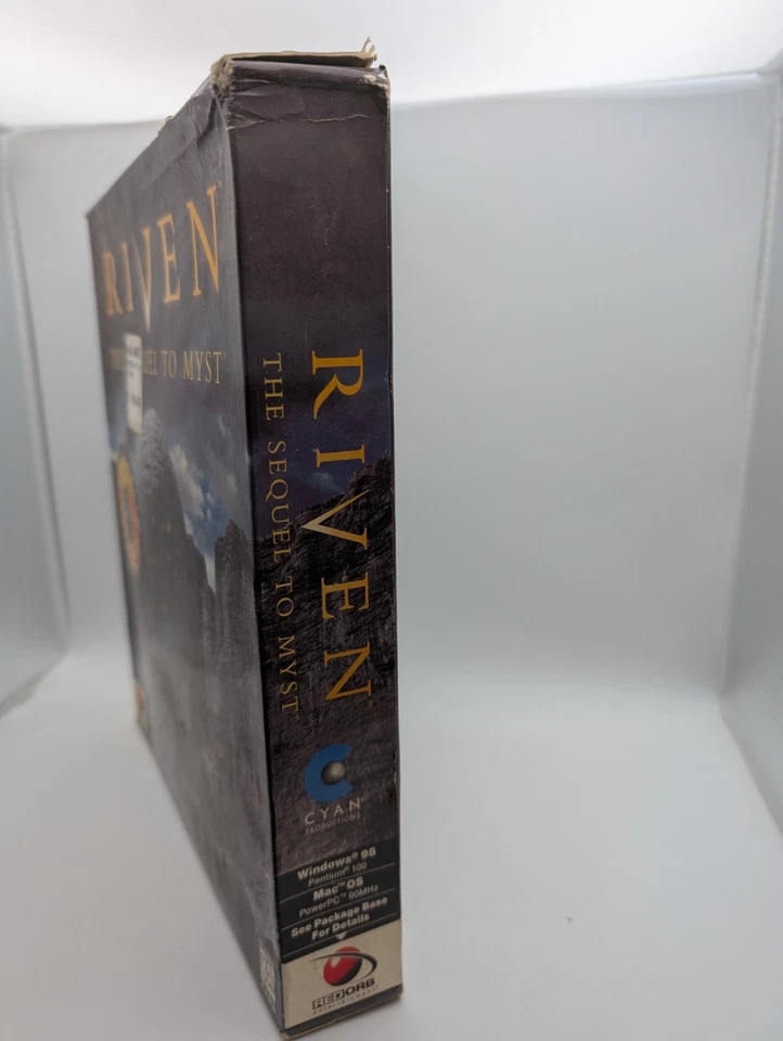Adventure Puzzle Lot Pc Big Box Riven Myst, Dracula Windows 95/Mac OS Red Orb  - Image 3 of 4
