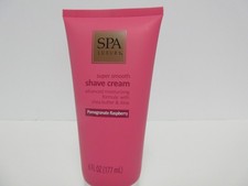 Spa Luxury POMEGRANATE RASPBERRY Super Smooth Shave Cream Shaving Women's 6oz