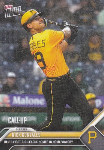 2023 Topps Now 501 Nick Gonzales
