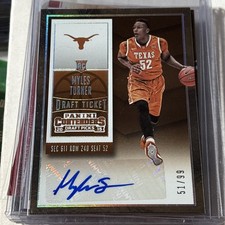 Myles Turner 2015 Contenders Draft Basketball Auto Rookie SP RC /99 #131