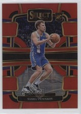 2023-24 Panini Select Concourse Red Prizm 33/199 Sasha Vezenkov #74 0ad