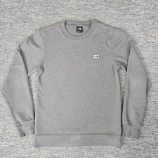 The North Face Heritage Patch Crew Sweatshirt Men  s Grey Small Pullover Fleece