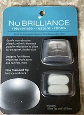 NuBrilliance Microdermabrasion Fine Diamond Tip & 10 Replacement Filters