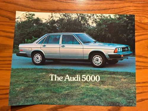 1978 Audi 5000 Sedan Sales Brochure - Nice Cond. - Original - 1 Page with Specs.