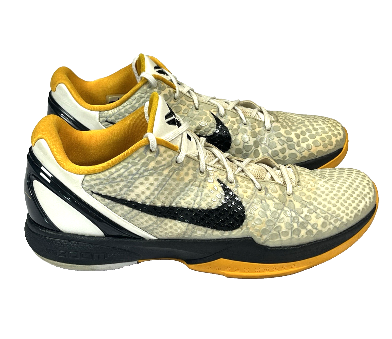 SAOLA Scarpe Nike Kobe 6 Protro 'White Del Sol' taglia 16 basket 429659 103 rare taglia