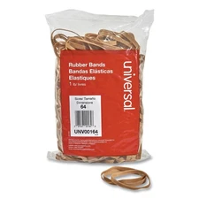Universal 00164 0.04 in. Gauge Size 64 Rubber Bands - Beige (320/Pack) New