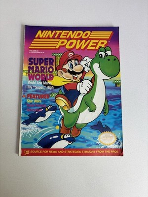 Nintendo Power Magazine Vol 28 Super Mario World Video Game with F-Zero Poster