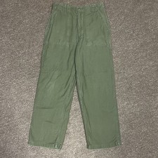 Vintage 60s OG-107 Sateen Trousers Size 34x31 Fit 31x29 Vietnam Pants 1968